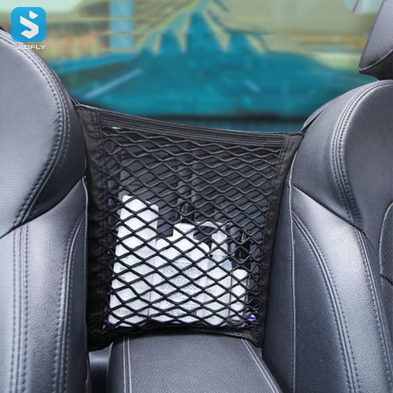 Car seat storage net pocket
